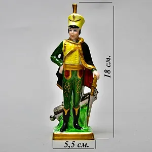 Коллекционная Фарфоровая Статуэтка «Солдат - Гусар», Германия - вторая половина ХХ века.