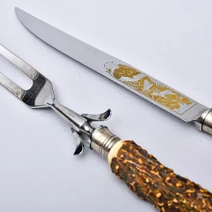 Набор для Барбекю «Охота» - 2 предмета, Германия, DREIZACK SOLINGEN, 70 -е годы ХХ века.