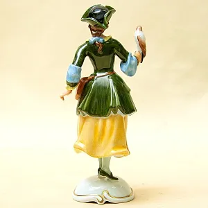 Редкость! Парные Фарфоровые статуэтки «Охотник и Охотница», ROSENTHAL Германия.