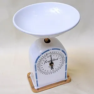 Редкость! Старинные Кухонные Весы в Фарфоровом корпусе KRUPS IDEAL, Германия -1915 год.