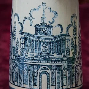 Большая Фаянсовая Агитационная Кружка «30 лет ВДНХ» ЗиК Конаково -1969 год.