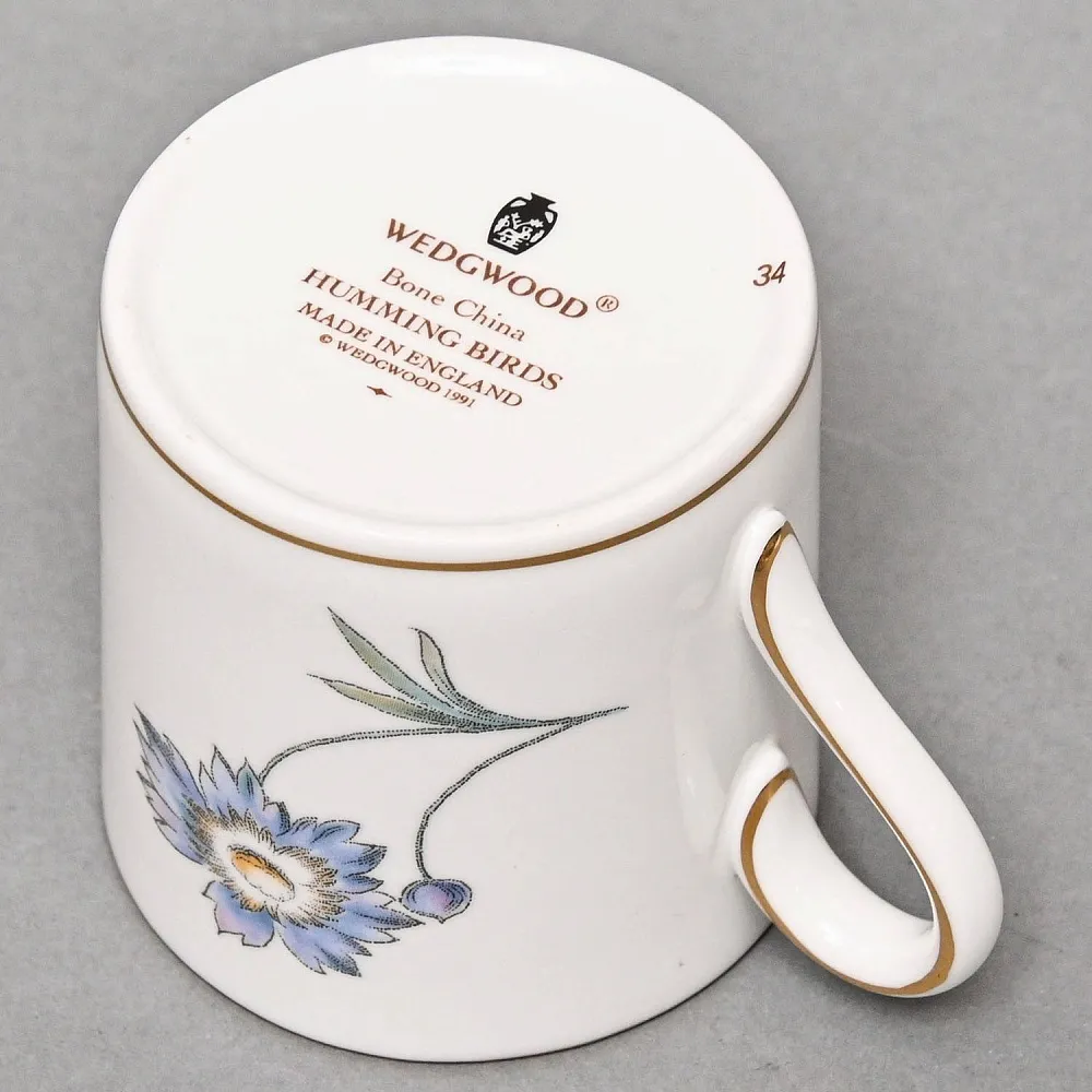 Коллекционная Фарфоровая кофейная пара «Колибри» Wedgwood Англия, 1991 год. 