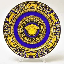 «MEDUSA BLUE» - Коллекционная Фарфоровая Тарелка - Блюдо, VERSACE, Rosenthal Германия.