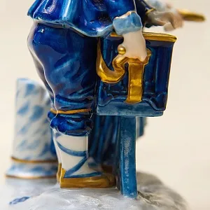 Парная Фарфоровая Статуэтка «Маленький Шарманщик» ФОЛКСТЕД - VOLKSTEDT  Германия.