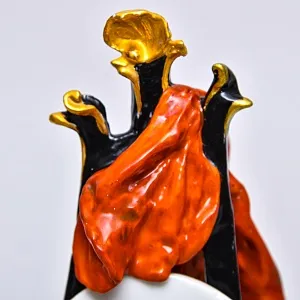 Редкость! Коллекционная Фарфоровая статуэтка «ПОРТРЕТ», Edme Samson et Cie Франция, 1940 - 1969 годы. 