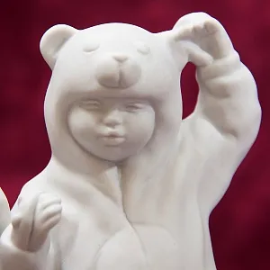 Коллекционная Авторская Статуэтка «Три Медведя» из серии «Детский Утренник», фарфор ИФЗ, Россия.