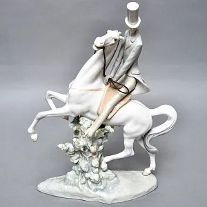 Коллекционная Фарфоровая статуэтка «Всадник», Lladro / Лядро Испания, 1969 - 1985 годы.