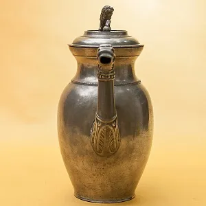 Редкость! Антикварный Классический Оловянный Кофейник на 1 литр Бельгия, ХIХ век.