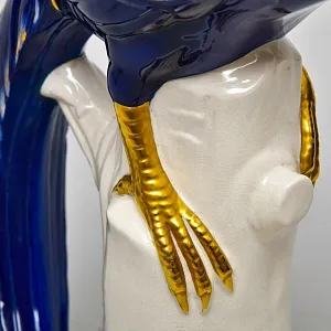 Антикварная Фарфоровая Статуэтка «Птица - Королевский Фазан», VOLKSTED Германия, 30-е гг. ХХ века.