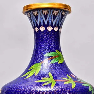 Парные Вазы «Фруктовый Сад» в технике «Клуазоне», металл Китай 50 -е годы ХХ века.