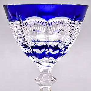 РЕДКОСТЬ! Бокал для вина «Oskar» Цветной Хрусталь, JOSEPHINENHUTTE, Германия, 40 гг.