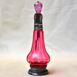 Соусник - Графинчик, Хрусталь / Олово, BEYER Германия 50-е годы ХХ века.