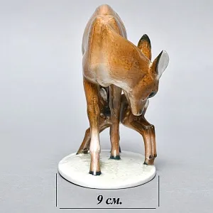 Коллекционная Фарфоровая статуэтка «Олениха и олененок», ROSENTHAL Германия -1948 год. 