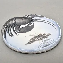 Коллекционное Блюдо для морепродуктов «ОМАР», Фарфор Royal Copenhagen Дания, 1969 - 1974 год. 