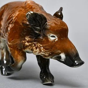 Коллекционная Фарфоровая статуэтка «Охота. КАБАН», Goebel Германия, конец ХХ века.