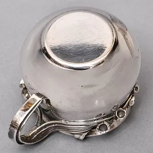 Винтажный Набор из 2х предметов - Сахарница с ложечкой и молочник «ЦВЕТЫ», Англия - середина ХХ века.