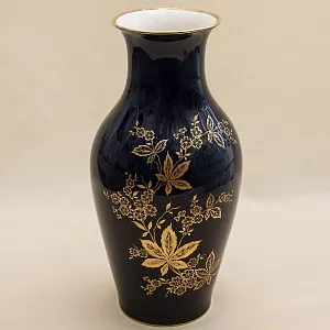 Кобальтовая Винтажная Ваза коллекция «Monic» Lindner Бавария, Германия 60 -е гг.