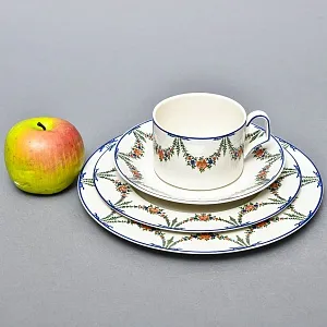 Фарфоровый Набор «Эгоист» - 4 предмета из коллекции «Elysée», Villeroy&Boch Люксембург 70 гг.