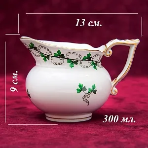 Классический Кофейный Сервиз PERSIL на 6 персон, 16 предметов. Фарфор HEREND, Венгрия.