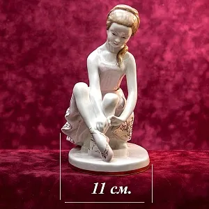 Редкость! Авторская Фарфоровая статуэтка «Юная балерина Татьяна Пилецкая», ЛФЗ СССР 1950–1960 годы. 