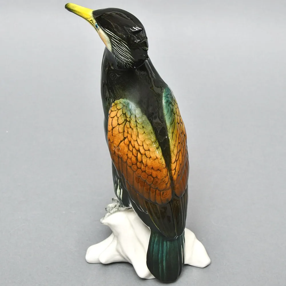 Редкость!  Птица - Большая Фарфоровая статуэтка «Баклан» Карл Энс / Karl Ens, Германия -50 гг.