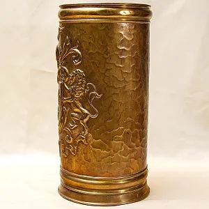 Латунная «Зонтичница» - «Старинная Геральдика» - Подставка для зонтов и тростей, Англия.