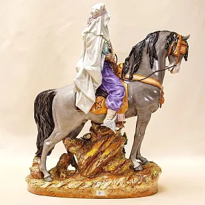 Редкая!!! Большая Фарфоровая Cтатуэтка «АРАБСКИЙ ВОИН» Shheibe - Alsbach Германия -1962год.