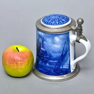 Коллекционная Пивная Кружка «Прибытие почтового парохода», фарфор, Berlin Design Германия -1978 год.