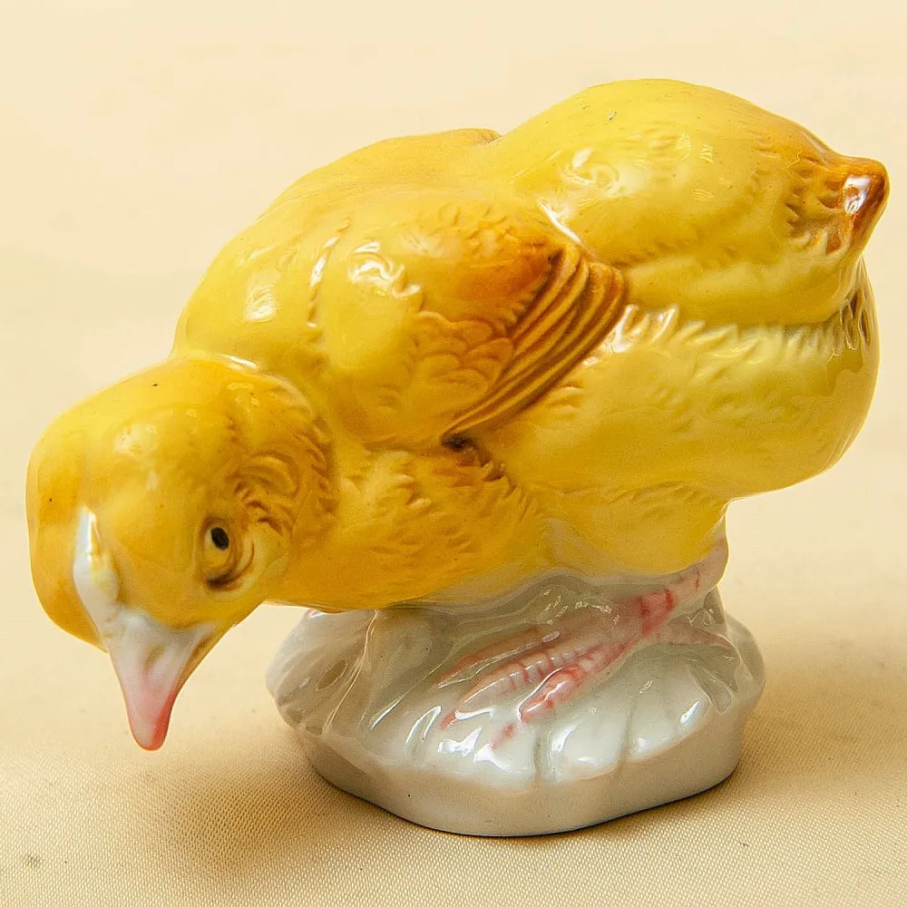 Коллекционная Фарфоровая статуэтка «Цыплёнок», Карл Энс / Karl Ens, Германия, 50-е гг.