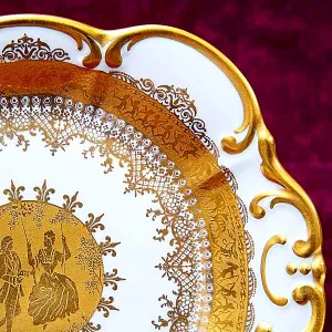 Авторское Блюдо - Тарелка «Дама с Кавалером» DW PORZELLAN-MANUFAKTUR.