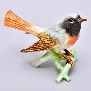 Коллекционная статуэтка «Птица. Горихвостка», Фарфор Goebel, Германия, 1979 - 1990 годы.