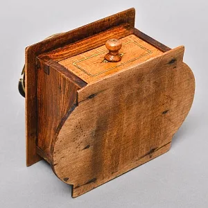 Деревянная Старинная Ручная Механическая Кофемолка - Мельница, Франция первая половина ХХ века.