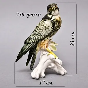 Птица - Фарфоровая статуэтка «Сокол», Карл Энс / Karl Ens,  Германия, 50-е годы ХХ века.