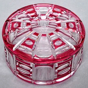 Шкатулка - Конфетница - Орешница Хрусталь VAL SAINT LAMBERT (Вал Сант Ламберт) Бельгия.