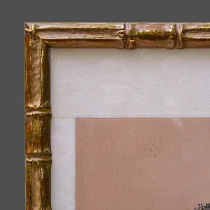 Редкость! Парные Картины - Пейзажи «Страна Грёз», Тушь Акварель Багет, Япония первая половина ХХ века..