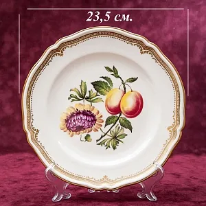 Коллекционная Тарелка - Блюдо «Хризантемы и Сливы» Фарфор, SPODE Англия 70-е годы ХХ века..
