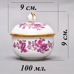 Фарфоровый Чайный Сервиз «Индийские цветы» на 6-ть персон, MEISSEN / МЕЙСЕН Германия. 