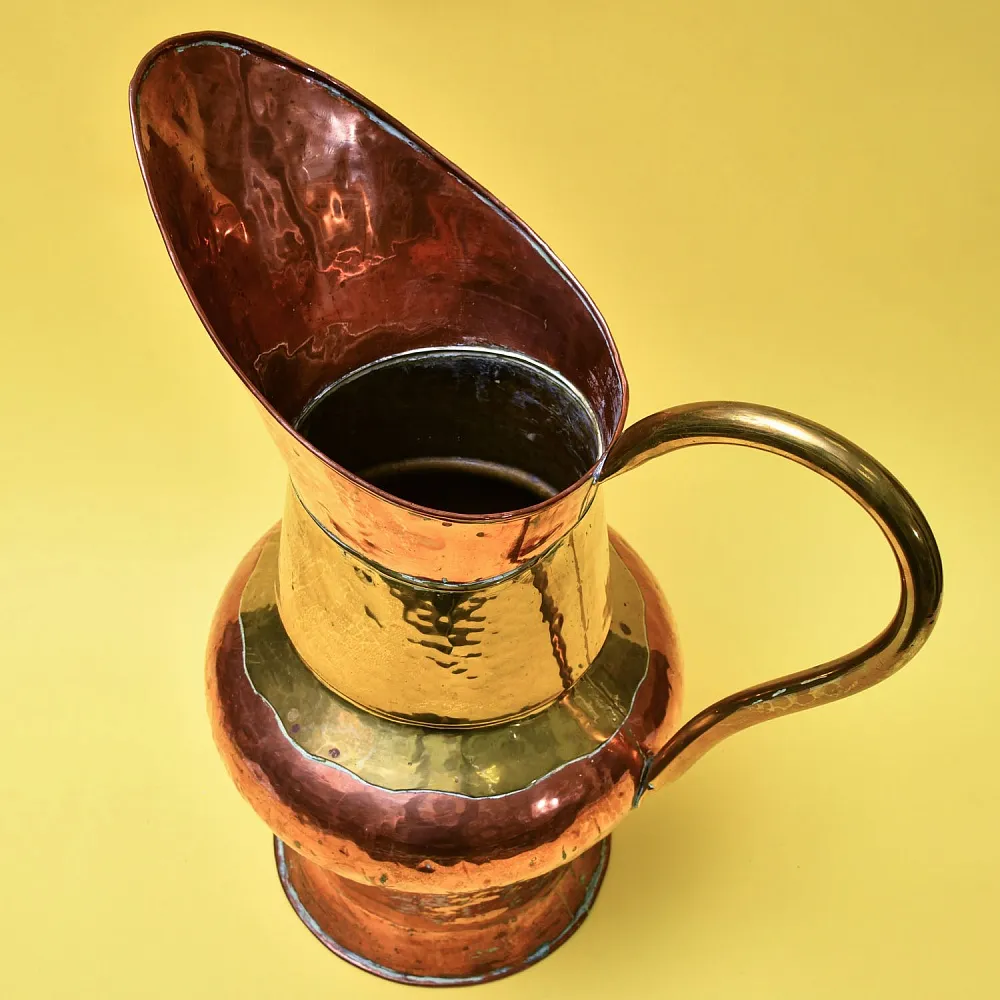 Большой Латунно - Медный Винтажный Кувшин или Подставка для зонтов. Бельгия 70-е годы ХХ века.