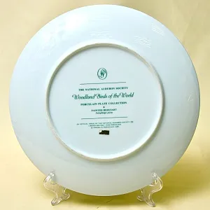 Коллекционная Тарелка - Блюдо «Красногрудый Горихвостовый Певун» Фарфор, Franklin Porcelain США - 1980 год.