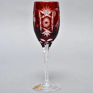 Набор 6-ть Фужеров серия «Prosecco - Виноград» Цветной Хрусталь, NACHTMANN Германия, 60-е гг.