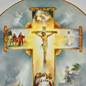 Авторская Фарфоровая тарелка «Жизнь Христа», Royal Doulton Великобритания, 80-е годы ХХ века.