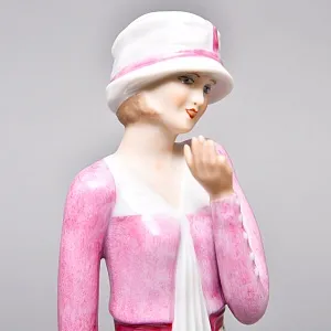 Коллекционная Фарфоровая статуэтка «Девушка в розовом платье», WALLENDORF Германия.