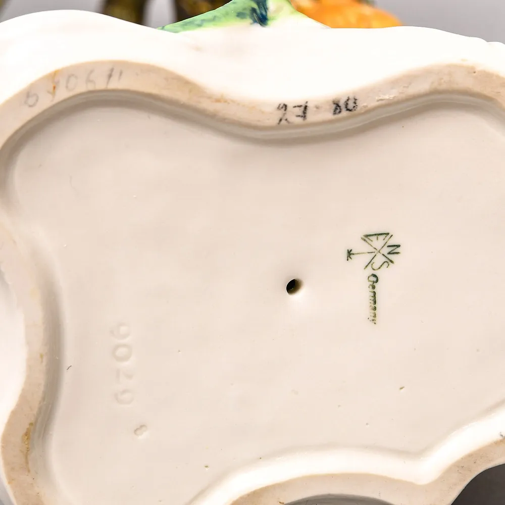 Большая Коллекционная Статуэтка «Горный Козел и Ящерица», Фарфор Karl Ens, Германия - 30-е гг. 