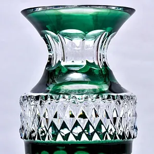 Редкость! Хрустальная Ваза на ноге VAL SAINT LAMBERT (Вал Сант Ламберт) Бельгия, конец 60-х гг.