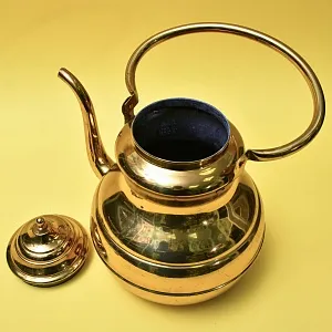 Большой Винтажный Латунный Чайник на 8 литров от фирмы MECAP Бельгия.