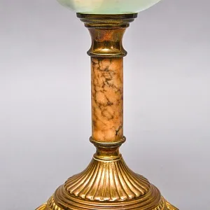 Антикварная  Керосиновая Лампа «Цветочная Гирлянда», Kosmos - Brenner, Франция начало ХХ века.