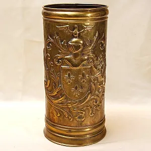 Латунная «Зонтичница» - «Старинная Геральдика» - Подставка для зонтов и тростей, Англия.