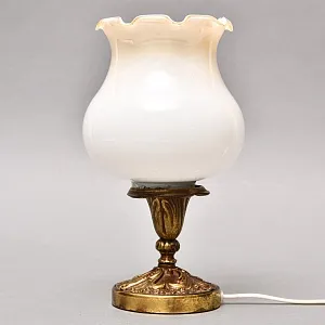 Винтажный Электрический Настольный Светильник - Ночник, бронза СССР 70 -е гг. 