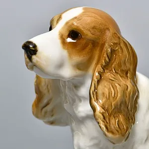 Фарфоровая Статуэтка Пара Собак, «СПАНИЕЛИ», Hutschenreuther,  Германия -1965 год.