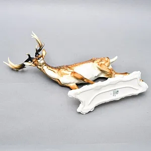 Коллекционная Фарфоровая статуэтка «Пятнистый Олень», Hutschenreuther Германия.